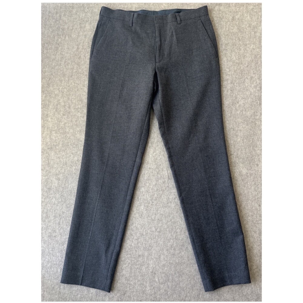 JCrew Ludlow Suit Pants Mens 32x32 Charcoal Slim Fit English Cotton Wool NWT